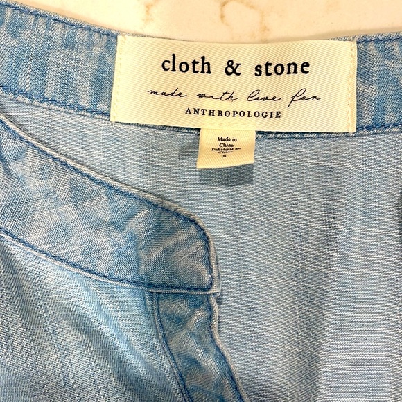 Cloth & Stone Anthropologie Ruffled ShirtDress - Small - Picture 2 of 4